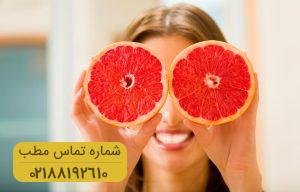 ویژگی های گریپ فروت برای پوست